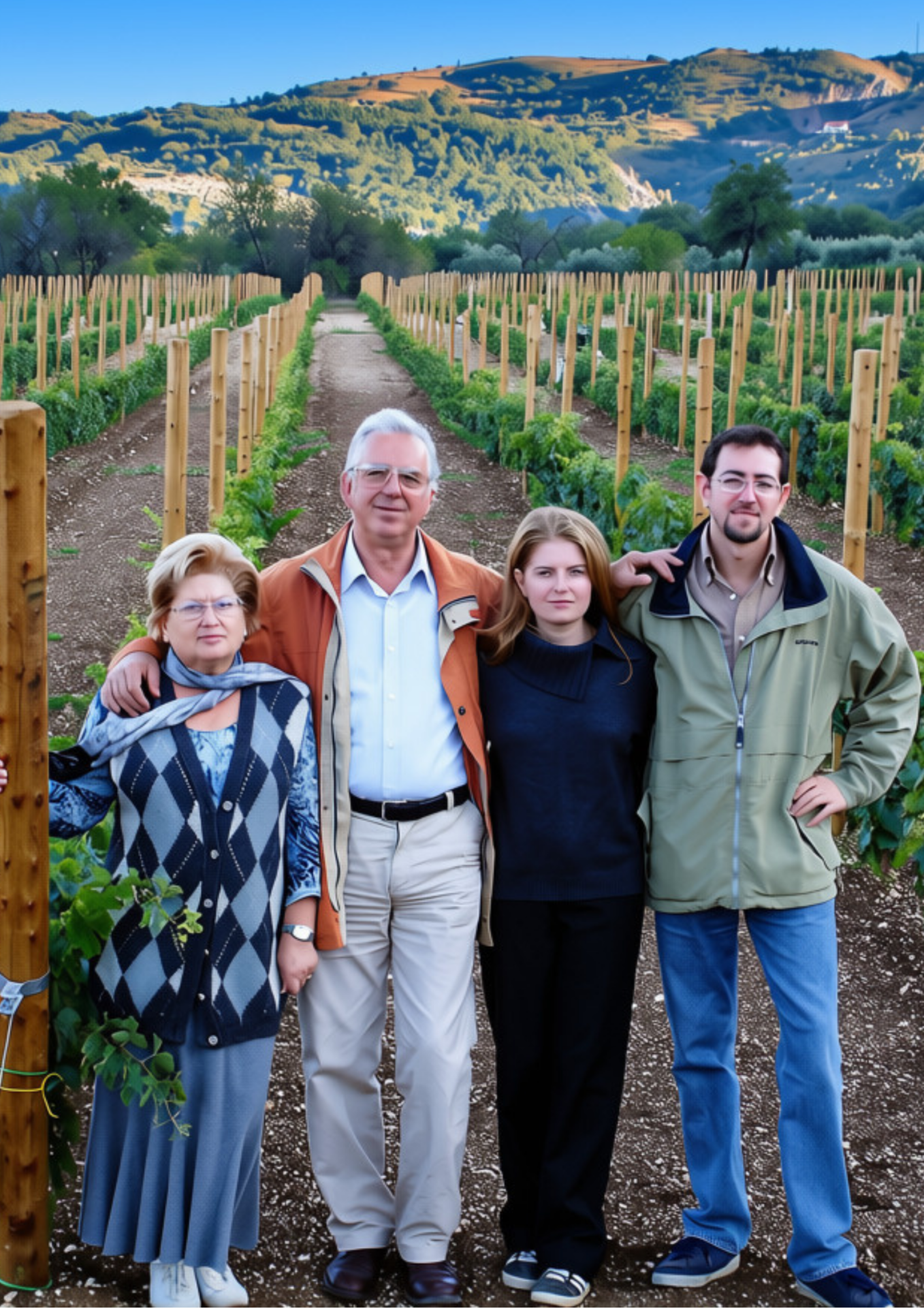 Praesidium - the Pasquale family in their vineyard